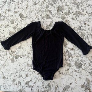 Well Dressed Wolf Wildling black ruffle leotard sz 5